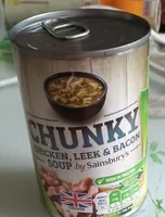 Chunky chicken leek and bacon soup
