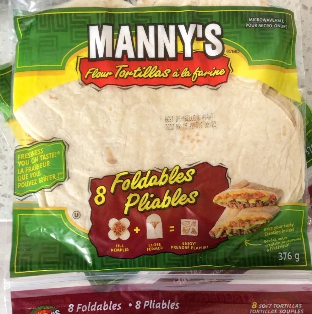 Flour tortillas a la farine