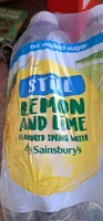 No added sugar lemon & lime flavoured water