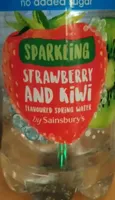 Sparkling Strawberry and Kiwi flavoured spring water