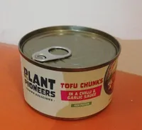 Tofu chunks in a chilli and garlic sauce