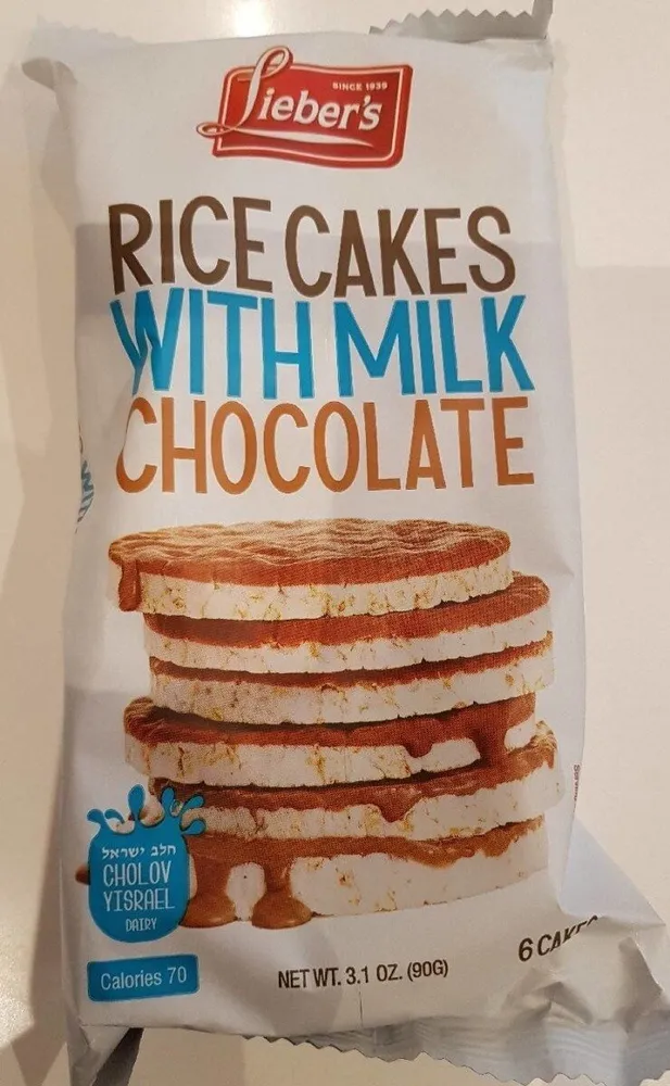 Rice Cakes With Milk Chocolate