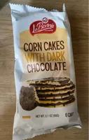 Corn cake with dark chocolate