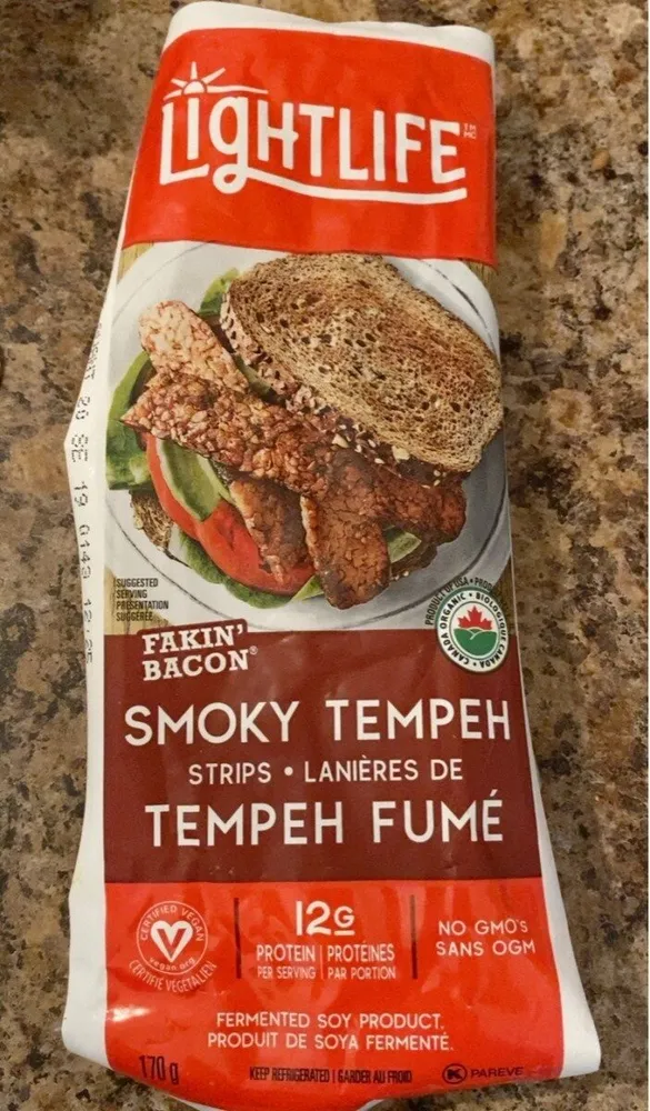 Organic Tempeh Smoky Bacon