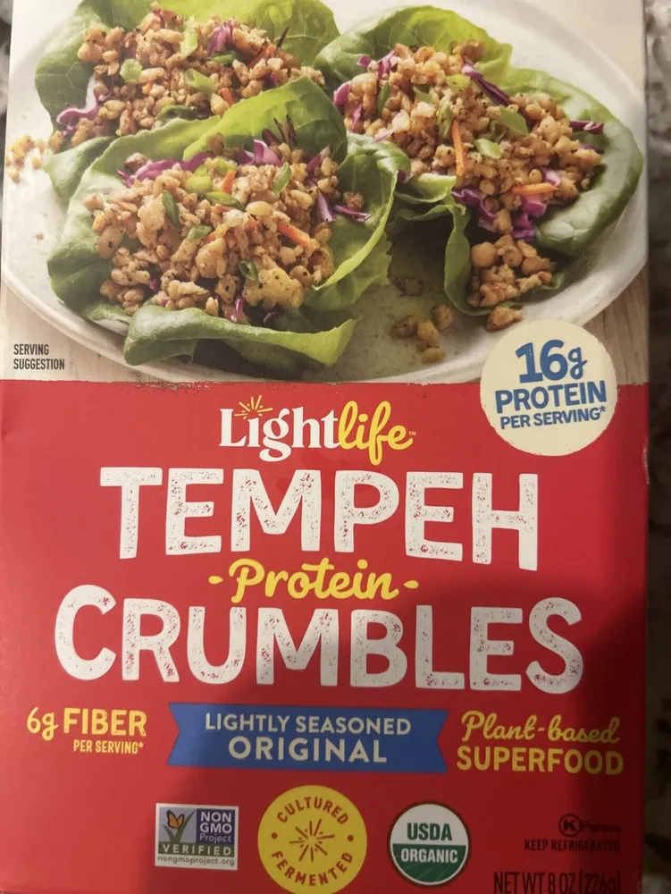 Lightly Seasoned Original Tempeh Protein Crumbles