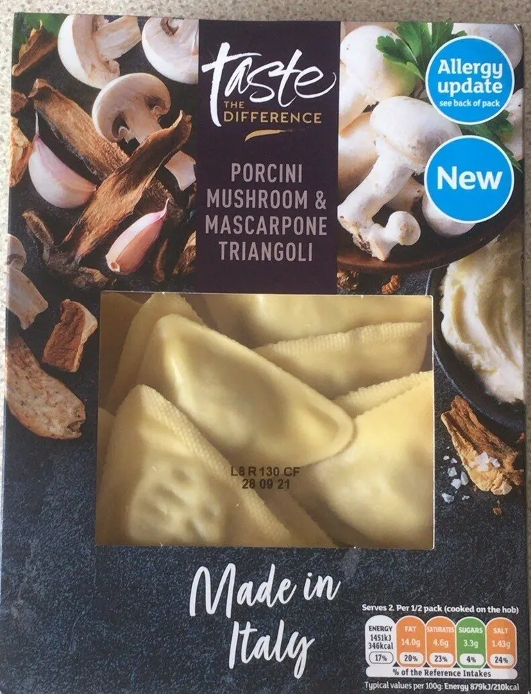 Porcini Mushroom & Mascarpone Triangoli