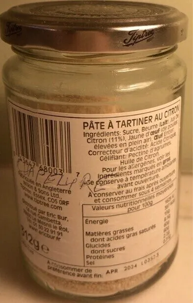 Pate a tartiner au citron
