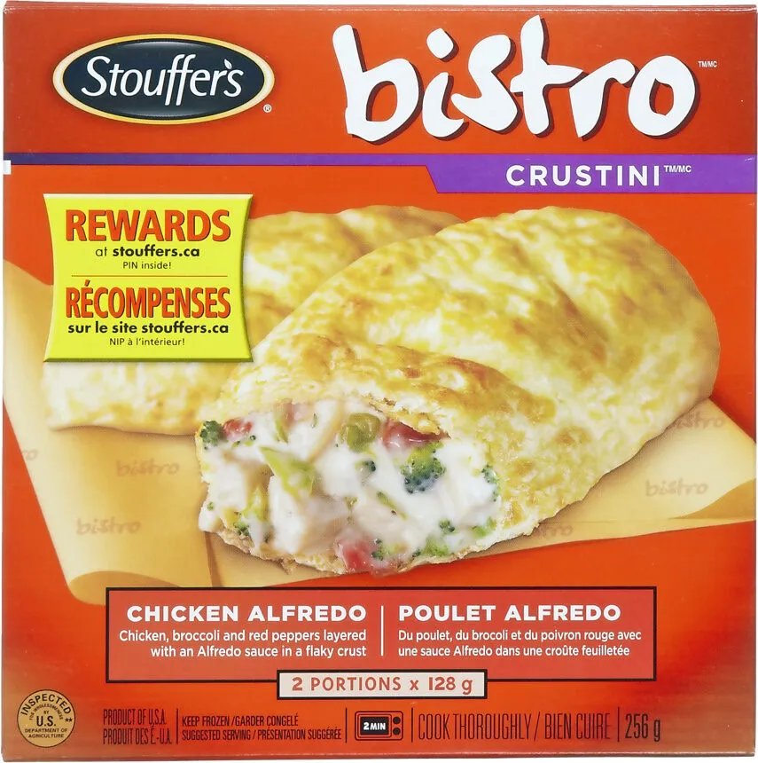 Crustini Du Bistro (poulet Alfredo)