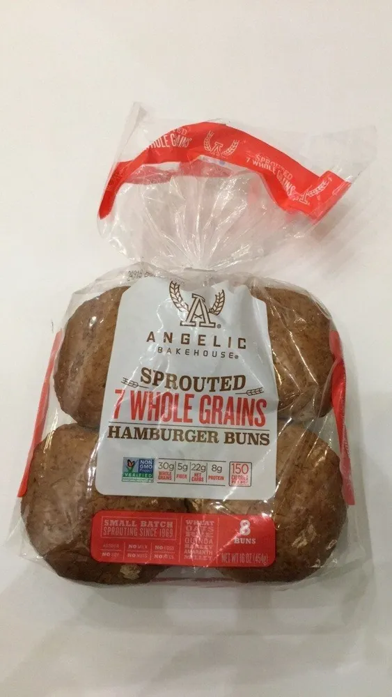 7 Sprouted Whole Grains Burger Buns