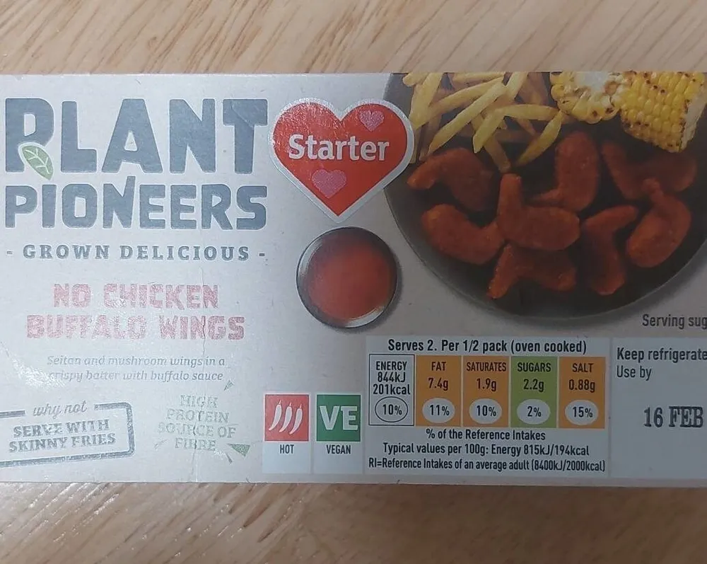No chicken buffalo wings