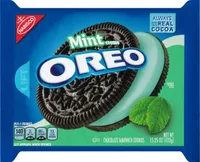 Mint creme chocolate sandwich cookies