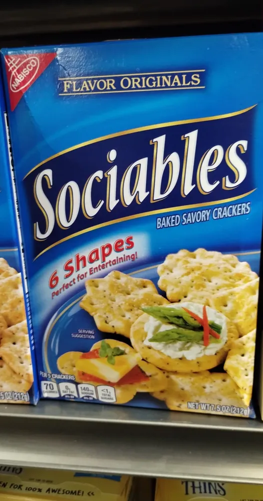 Sociables Baked Savory Crackers