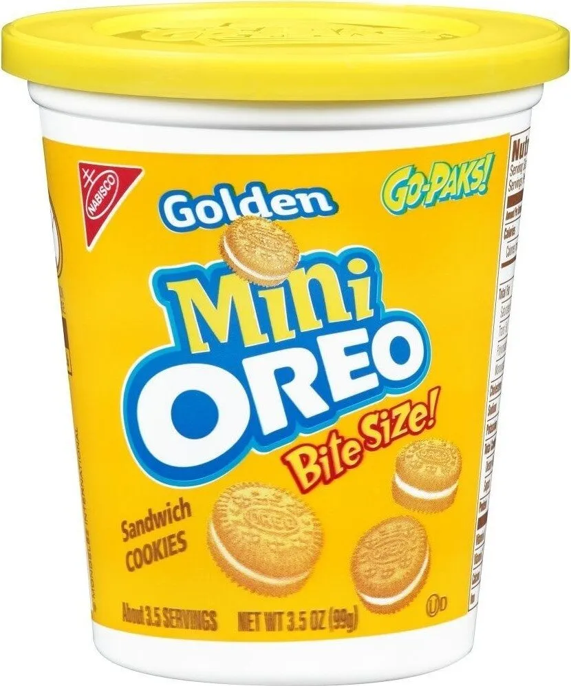 Mini golden sandwich cookies go-pak