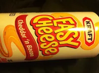 Nabisco easy cheese pasteurized cheese snack bacon 1x8.000 oz