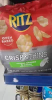 Ritz crisp & thin crackers cream cheese & onion 1x7.1 oz