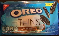 Oreo thins cookies coconut 1x10.1 oz
