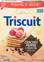 cracked pepper and olive oil cracker