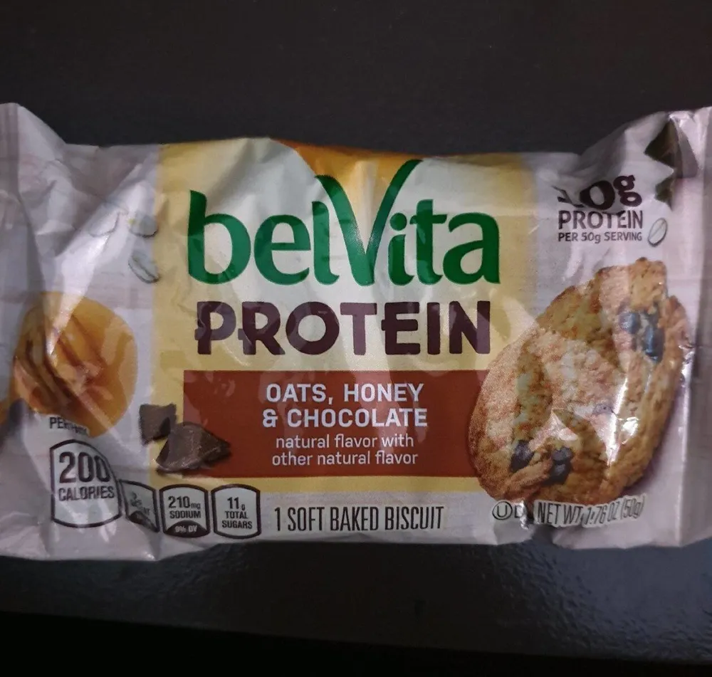 BELVITA PROTEIN BISCUITS Oats Honey & Chocolate 1X1.76 OZ
