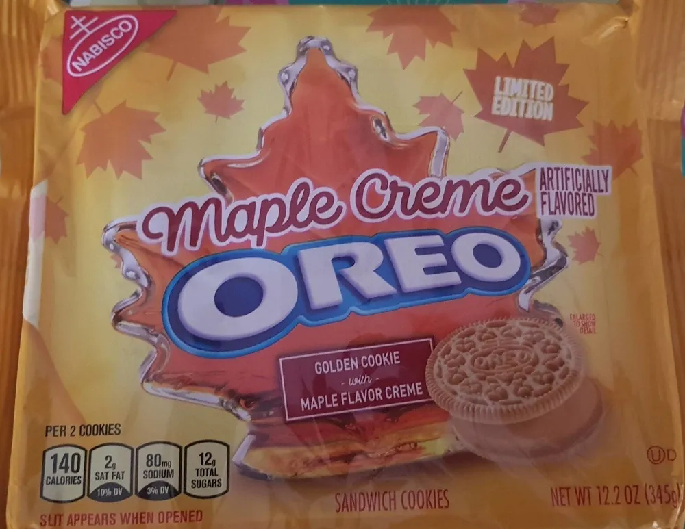 Maple creme sandwich cookies, maple creme