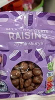 MILK CHOCOLATE RAISINS by Sainsbury's DEA 25 SUCAR
