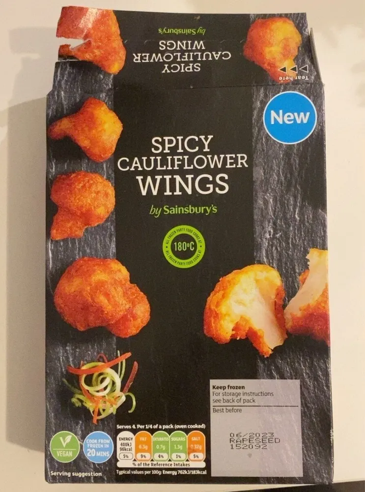 Spicy Cauliflower wings