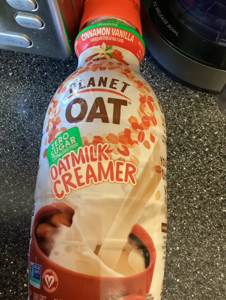 Zero sugar oat milk creamer