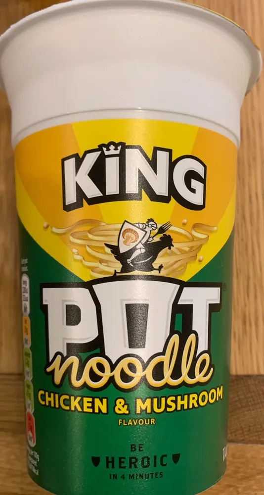 chicken and mushroom flavour