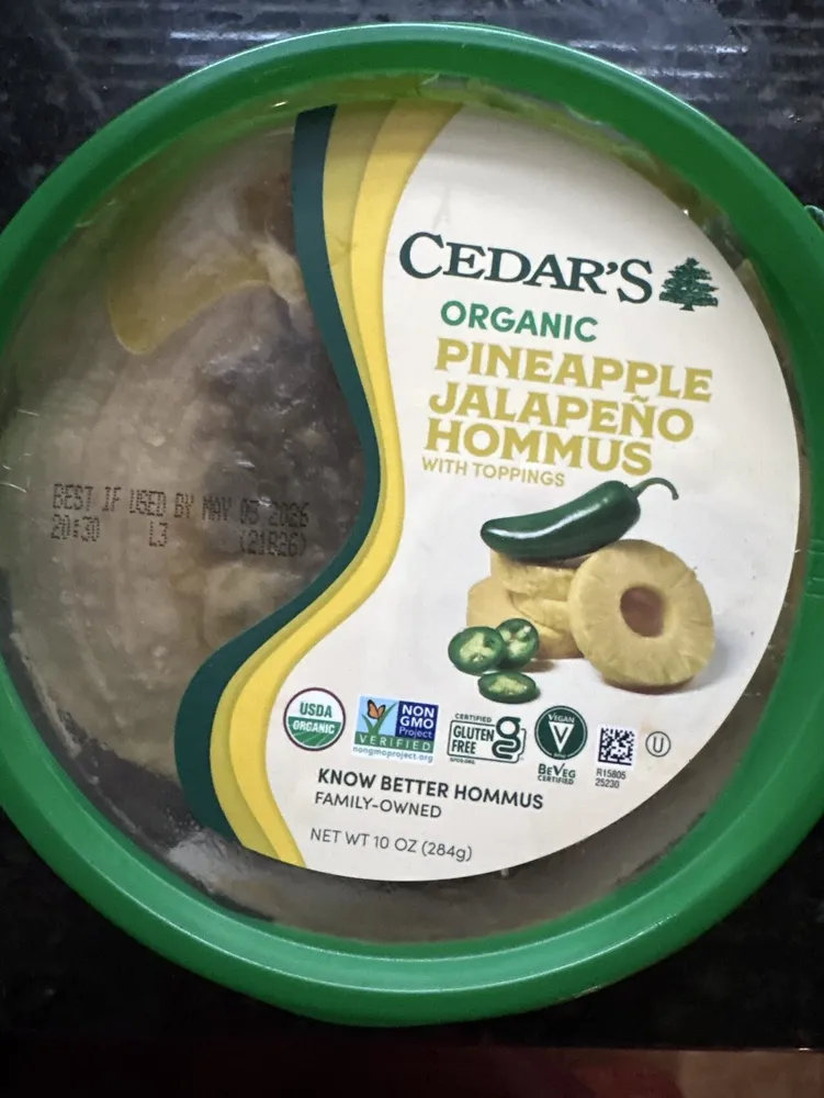 Organic Pineapple, Jalapeño Hummus