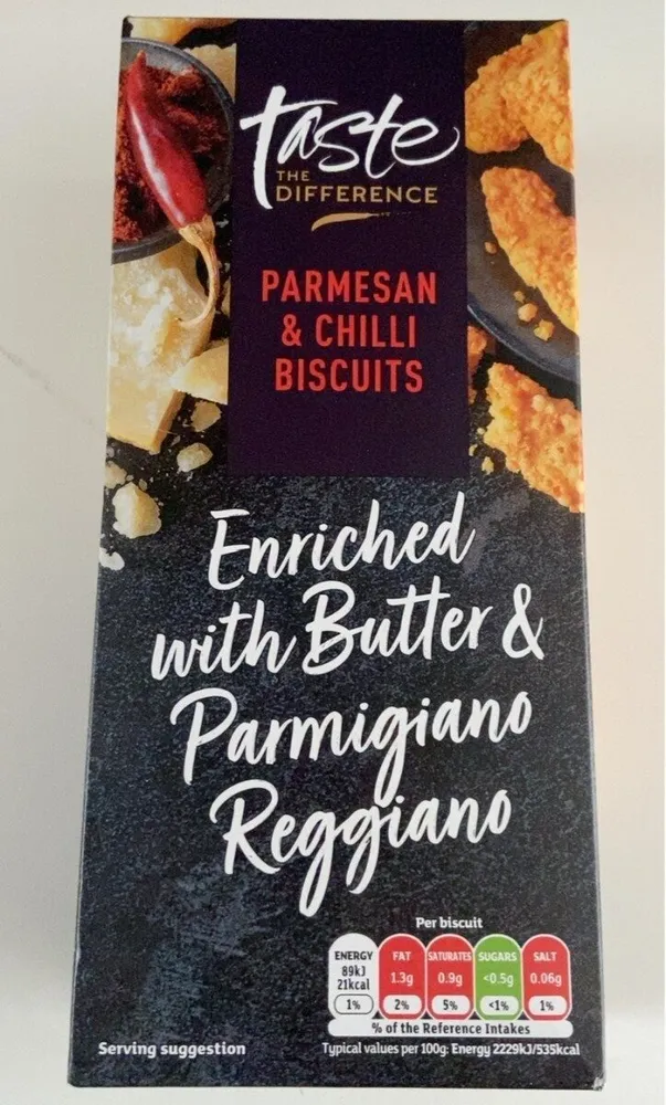 Parmesan &chillu biscuits