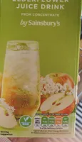 Apple and elderflower juice drink