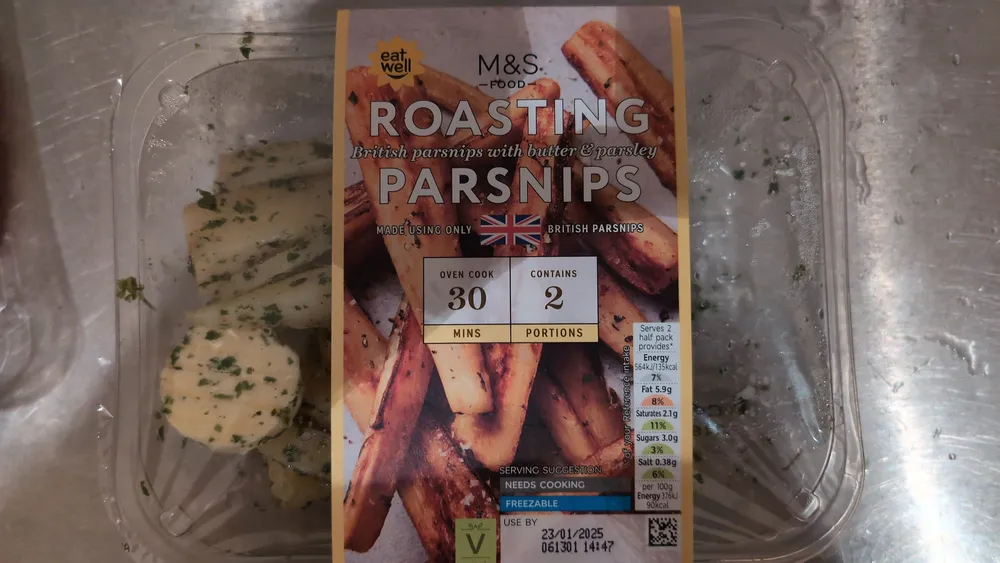 roasting parsnips