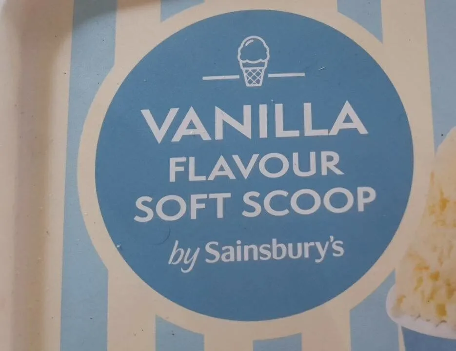 Vanilla flavour soft scoop