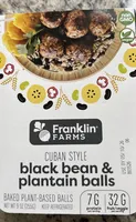 Cuban style, black bean and plantain balls
