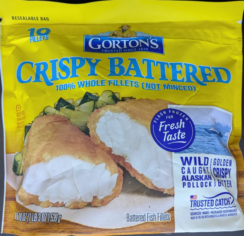 CRISPY BATTERED WILD-CAUGHT ALASKAN POLLOCK