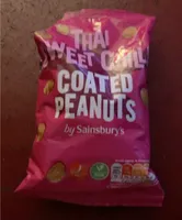 Roasted peanuts with a crispy sweet chilli flavour potato and maize coating