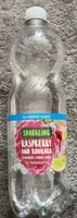 Sparkling raspberry and rhubarb flavoured spring water