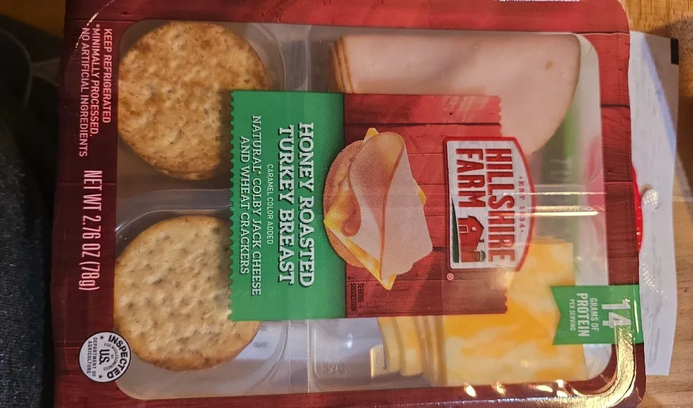 Honey Roasted Turkey Breast, Natural Colby Jack Cheese And Wheat Crackers