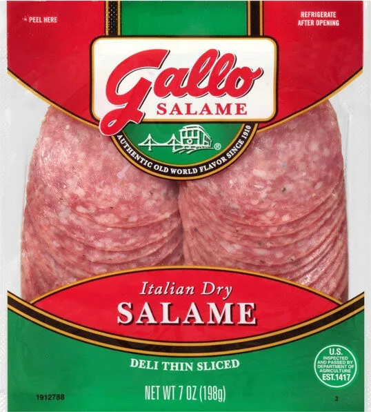 Italian Dry Salame Deli Thin Sliced