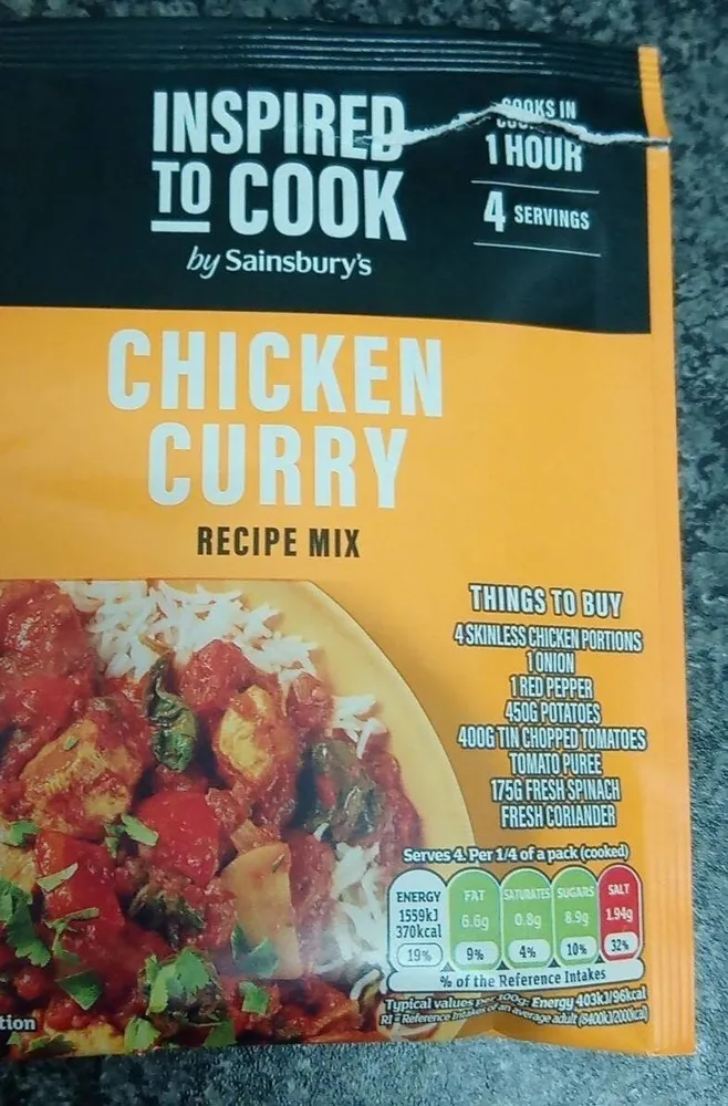 Chicken Curry Recipe Mix
