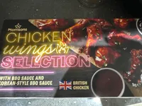 Chicken Wings Selection with BBQ Sauce and Korean-Style BBQ Sauce