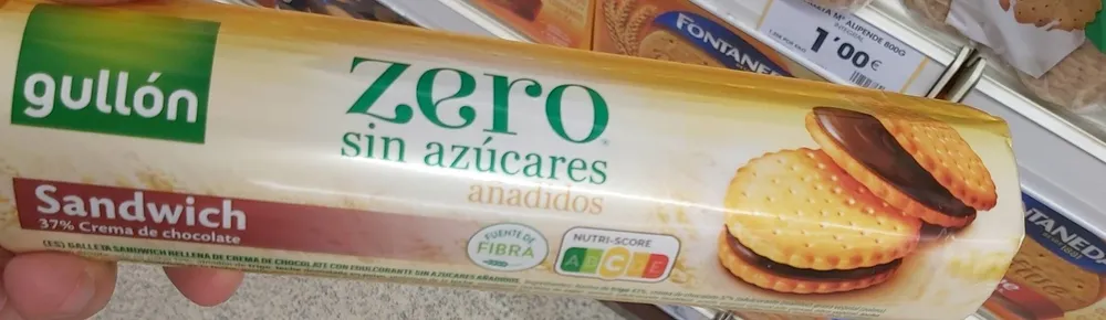 Gullon sándwich zero azúcar añadido