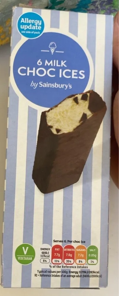 6 Choc Milk Ices