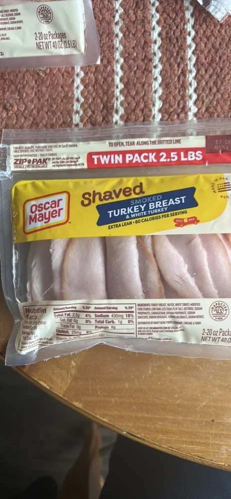 Shaved Smoked Turkey Breast & White Turkey