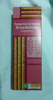 Sesame grissini breadsticks