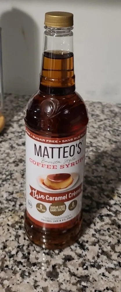 Coffee Syrups Thin Caramel Creme