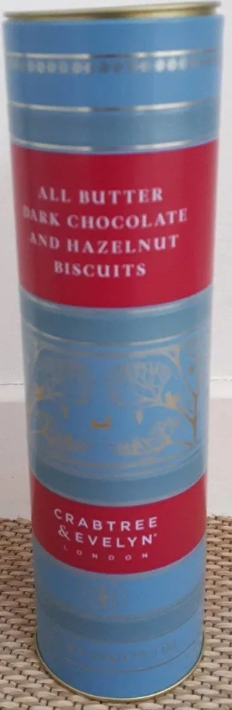 Dark chocolate and hazelnut biscuits