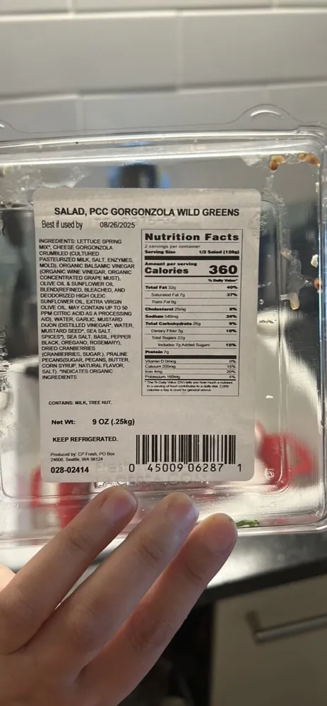 Gorgonzola Wild Greens Salad