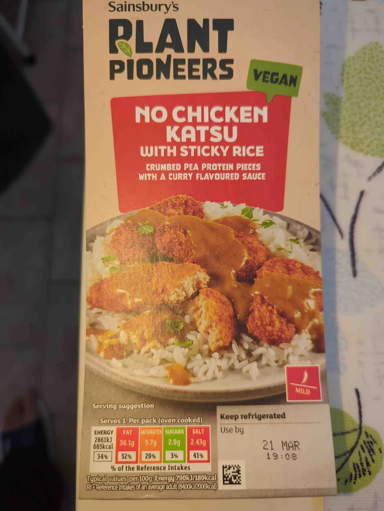 No chicken katsu curry