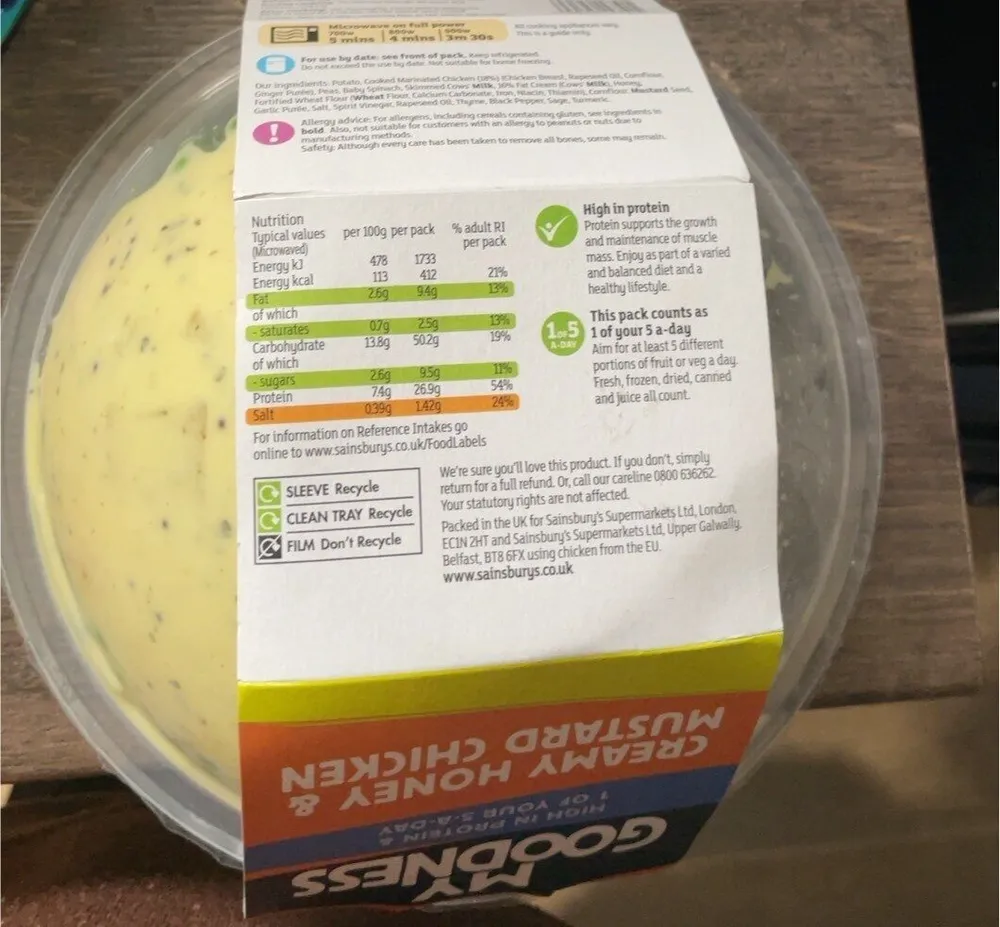 Creamy honey and mustard chicken