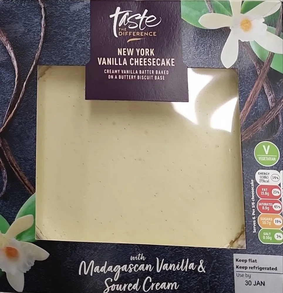 New York Vanilla Cheesecake